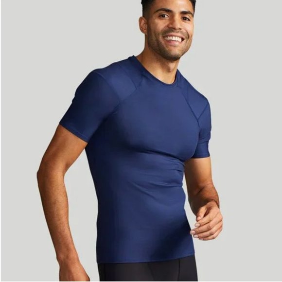 Tommie Copper | Shirts | New Tommie Copper Blue Short Sleeve Shoulder ...